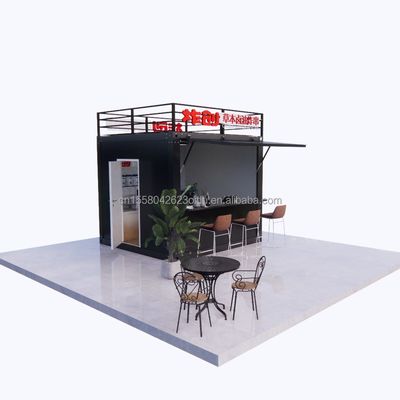 ποιότητας  Chinese Style Logo Design 10ft 20ft Foldable Wooden Container Bar for Professional Business and Hotel εργοστάσιο