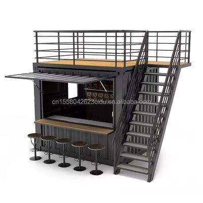 ποιότητας  Wooden Outdoor Customized Coffee Booth Mall Kiosk 10ft Container Shop for Modern Hotel εργοστάσιο