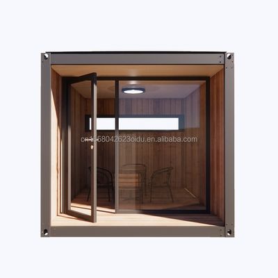 10ft Μίνι Prefab Μονωδικό Κινητό Συσκευαστήριο Μεγάλο Μέγεθος Οικία γραφείου με 50/75/100mm κύμα σάντουιτς τοίχους