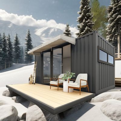 20ft οικολογικά φιλικό Flat Pack Container House προκατασκευασμένη βιώσιμη κατασκευή ατσάλινη δομή ανθεκτική βροχή άνεμος χιόνι κατάστημα