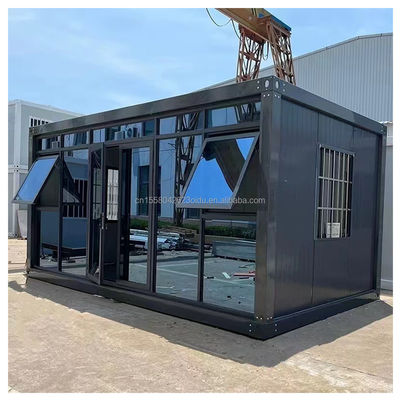 Σύγχρονο σχεδιασμό Flat Pack Foldable φορητό σπίτι δοχείο για προκατασκευασμένα μικροσκοπικά σπίτια καταστήματα και γραφεία 20ft ή 40ft