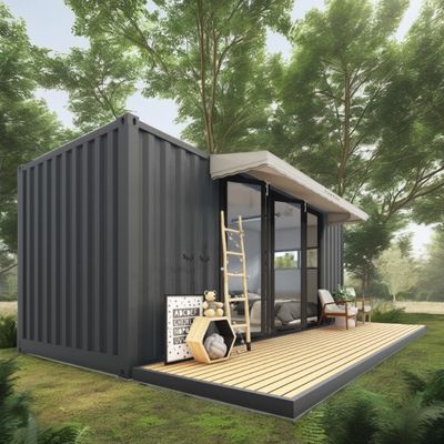 20ft οικολογικά φιλικό Flat Pack Container House προκατασκευασμένη βιώσιμη κατασκευή ατσάλινη δομή ανθεκτική βροχή άνεμος χιόνι κατάστημα