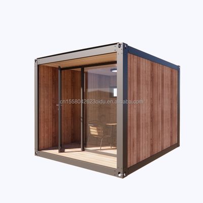 10ft Μίνι Prefab Μονωδικό Κινητό Συσκευαστήριο Μεγάλο Μέγεθος Οικία γραφείου με 50/75/100mm κύμα σάντουιτς τοίχους