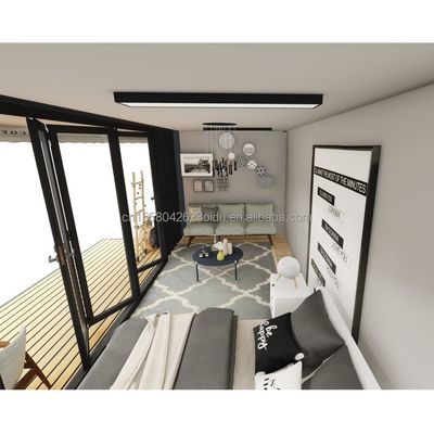 20ft οικολογικά φιλικό Flat Pack Container House προκατασκευασμένη βιώσιμη κατασκευή ατσάλινη δομή ανθεκτική βροχή άνεμος χιόνι κατάστημα