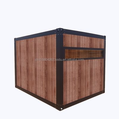 10ft Μίνι Prefab Μονωδικό Κινητό Συσκευαστήριο Μεγάλο Μέγεθος Οικία γραφείου με 50/75/100mm κύμα σάντουιτς τοίχους