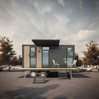 Ξενοδοχείο 20ft ή 40ft Mobile Outdoor Container Bar Καφετέρια στον δεύτερο όροφο με εξωτερικό σχεδιασμό και τροχούς