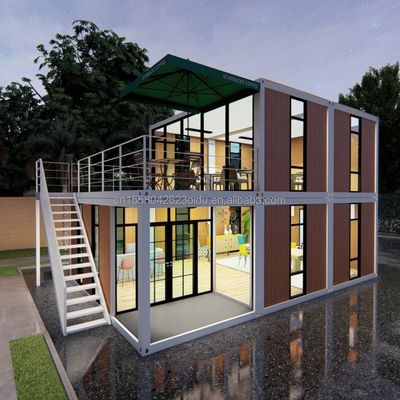 20ft/40ft Εύκολη μετακίνηση Προσυσκευασμένο Flat Pack Container Τείχος 50/75/100mm Wave Sandwich Panel Φορητή αποθήκευση για κατάστημα