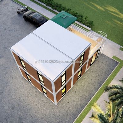 20ft/40ft Εύκολη μετακίνηση Προσυσκευασμένο Flat Pack Container Τείχος 50/75/100mm Wave Sandwich Panel Φορητή αποθήκευση για κατάστημα
