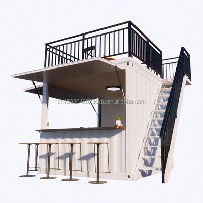 Εξατομικευμένο κινητό κατάστημα 10ft και 20ft κινούμενο εμπορευματικό κοντέινερ Καφετέριες Κύρια δομή Ζυγισμένα τετραγωνικά σωλήνες χάλυβα