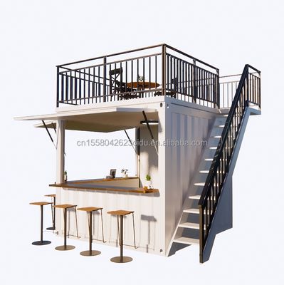 Εξατομικευμένο κινητό κατάστημα 10ft και 20ft κινούμενο εμπορευματικό κοντέινερ Καφετέριες Κύρια δομή Ζυγισμένα τετραγωνικά σωλήνες χάλυβα