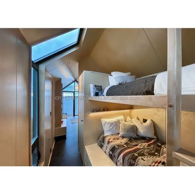 Σύγχρονο σχεδιασμό Prefab House τοίχος 75mm κύμα σάντουιτς πάνελ 20ft αναδιπλούμενο κοντέινερ σπίτι σε τροχούς