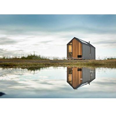 Σύγχρονο σχεδιασμό Prefab House τοίχος 75mm κύμα σάντουιτς πάνελ 20ft αναδιπλούμενο κοντέινερ σπίτι σε τροχούς