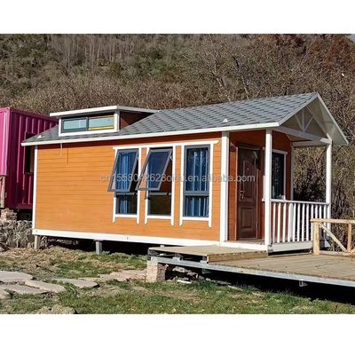 Quick Build Container Υλικό Σπίτια για θέρετρα Διακοπές και αγροτικά σπίτια Τρία υπνοδωμάτια Τείχος 50/75/100mm Wave Sandwich Panel