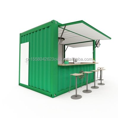 Εύκολο σάντουιτς πάνελ 10FT Prefab Kiosk Booth για καφετέριες και εστιατόρια γρήγορου φαγητού Ζυγισμένο χάλυβα κάμψη 180g