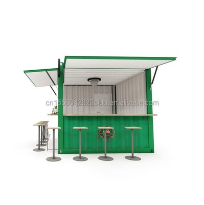 Εύκολο σάντουιτς πάνελ 10FT Prefab Kiosk Booth για καφετέριες και εστιατόρια γρήγορου φαγητού Ζυγισμένο χάλυβα κάμψη 180g