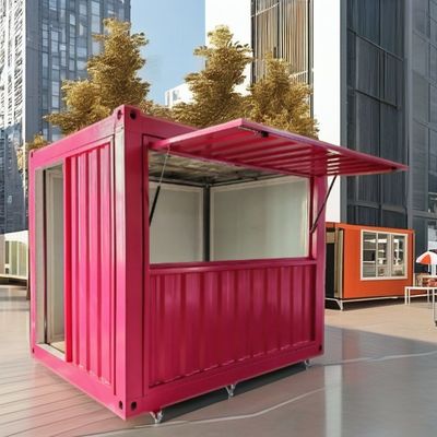 10ft Mini Pop-up Container House για καφετέρια Bar Fast-Food Εστιατόριο Εστιατόριο ευκολίας Κιόσκι ή υλικό παράθυρο περίπτερο