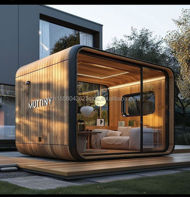 Τείχος 50mm Wave Sandwich Panel Ξενοδοχείο Pop-up Container Καφέ Εστιατόριο Μπαρ Καφέ Κίος Κουζίνο με Σιδηροδρομικό Προσυσκευασμένο Σπίτι