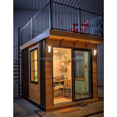 Τείχος 50mm Wave Sandwich Panel Ξενοδοχείο Pop-up Container Καφέ Εστιατόριο Μπαρ Καφέ Κίος Κουζίνο με Σιδηροδρομικό Προσυσκευασμένο Σπίτι
