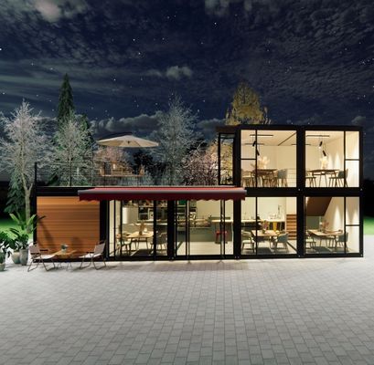 Προσαρμοσμένο ξύλινο 20ft Luxury Living Prefab House 4 υπνοδωμάτια επεκτάσιμο δοχείο Σπίτι Σάντουιτς Panel Γραφείο Ξενοδοχείο εξωτερικό