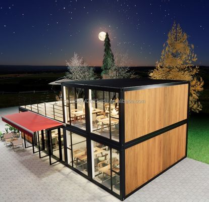 Προσαρμοσμένο ξύλινο 20ft Luxury Living Prefab House 4 υπνοδωμάτια επεκτάσιμο δοχείο Σπίτι Σάντουιτς Panel Γραφείο Ξενοδοχείο εξωτερικό