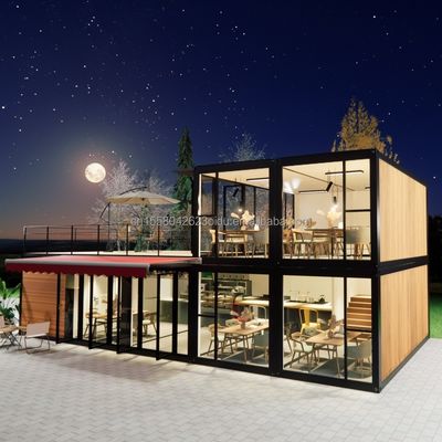 Προσαρμοσμένο ξύλινο 20ft Luxury Living Prefab House 4 υπνοδωμάτια επεκτάσιμο δοχείο Σπίτι Σάντουιτς Panel Γραφείο Ξενοδοχείο εξωτερικό