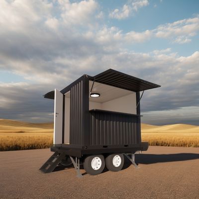 Αλουμινίου Σύνθετο παράθυρο Prefab μικροσκοπικά μοντελικά σπίτια σε τροχούς ρυμουλκούμενο με σκάλες για ΗΠΑ Ζυγισμένο χάλυβα κάμψη 180g
