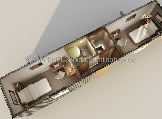 50/75/100mm κύμα σάντουιτς τοίχος προσαρμόσιμο σχέδιο 40ft τροποποιημένο πλοίο κοντέινερ σπίτι για διαμονή ή διακοπές