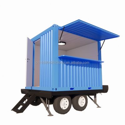 Αλουμινίου Σύνθετο παράθυρο Prefab μικροσκοπικά μοντελικά σπίτια σε τροχούς ρυμουλκούμενο με σκάλες για ΗΠΑ Ζυγισμένο χάλυβα κάμψη 180g
