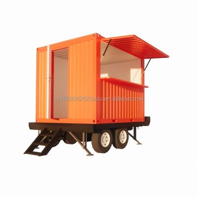 Αλουμινίου Σύνθετο παράθυρο Prefab μικροσκοπικά μοντελικά σπίτια σε τροχούς ρυμουλκούμενο με σκάλες για ΗΠΑ Ζυγισμένο χάλυβα κάμψη 180g