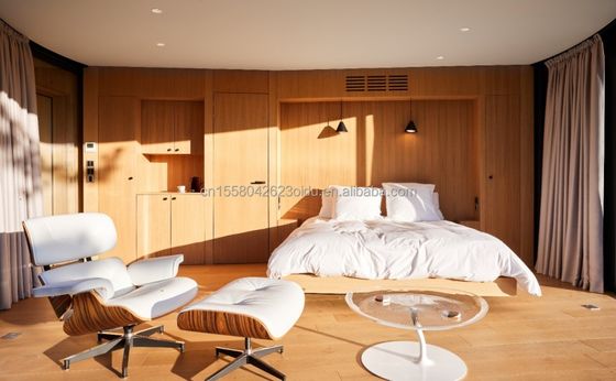 Ξενοδοχεία Στεγάδια για ξενοδοχεία Luxury μοντέρνα ξύλινα σπίτια χάλυβα στρογγυλή δομή σπιτιού Senglin διακοπές