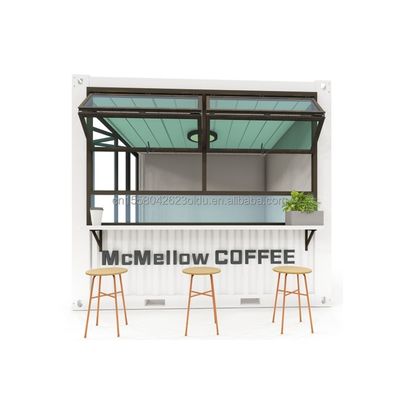 10ft Mini Pop-up Shop Container Καφετέρια Bar Fast-food Εστιατόριο Καταστήματα με παράθυρα από κράμα αλουμινίου