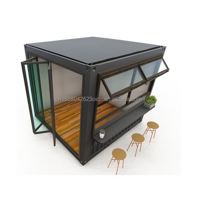 10ft Mini Pop-up Shop Container Καφετέρια Bar Fast-food Εστιατόριο Καταστήματα με παράθυρα από κράμα αλουμινίου