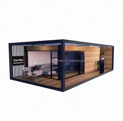Κορυφαίοι προμηθευτές μπάνιο Prefab σπίτια με γαλβανισμένα τετραγωνικά σωλήνες χάλυβα Κύρια δομή και σύγχρονη σχεδίαση