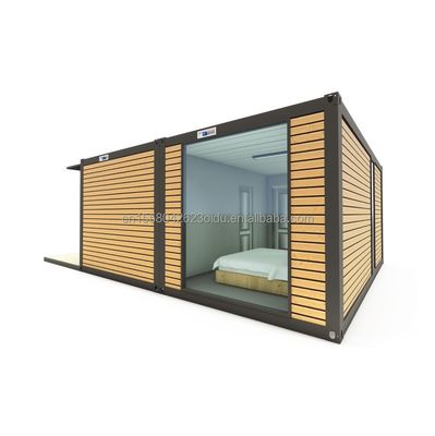 20ft ή 40ft φορητό μικροσκοπικό σπίτι προκατασκευασμένο ελαφρύ χάλυβα βίλα μοντέρνα προκατασκευασμένα σπίτια με γαλβανισμένα τετραγωνικά σωλήνες χάλυβα
