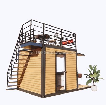 10ft σύγχρονο σχεδιασμό Fast Food Mini Pop-Up Shop επίπεδη συσκευασία ατσάλινο δοχείο για Carport σε εξωτερικό καφέ καφέ μπαρ Carport