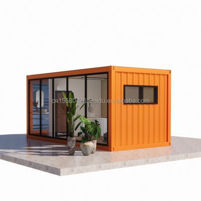 Εξωτερικό χάλυβα και σάντουιτς πίνακα επίπεδο πακέτο κοντέινερ σπίτι με μπάνιο κατασκευασμένο από 20ft/40ft