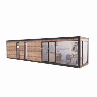 20ft 40ft προκατασκευασμένα σπίτια εμπορευματοκιβωτίων μοντέρνο σχεδιασμό ξύλινο χρώμα προκατασκευασμένα σπίτια για ζευγάρια οικογένειες ξενοδοχεία εξωτερικά