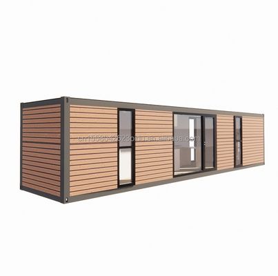 Σύγχρονο απλό κατάστημα προσαρμοσμένο 20f 40ft προκατασκευασμένο επεκτάσιμο ξύλινο σπίτι με 2 μεγάλες κρεβατοκάμαρες σε απλό στυλ