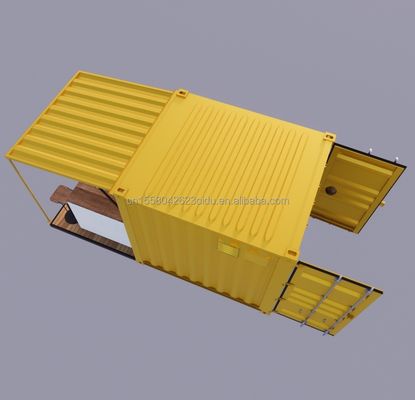 Φορητό Pop Up Mobile Mini 10ft Container Home Bar Προετοιμασμένο εστιατόριο κατάστημα Street Food Kiosk