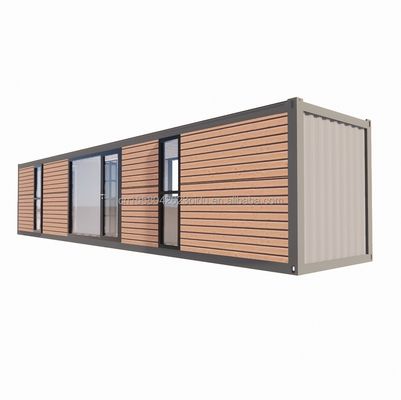 Σύγχρονο απλό κατάστημα προσαρμοσμένο 20f 40ft προκατασκευασμένο επεκτάσιμο ξύλινο σπίτι με 2 μεγάλες κρεβατοκάμαρες σε απλό στυλ