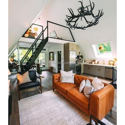 Ατσάλινη Δομή Τριγωνικό Ξύλινο Σπίτι