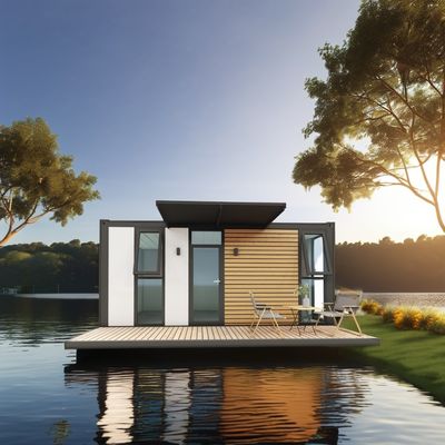 Κατεχόμενο Flat Pack EU Προσαρμοσμένο μοντέρνο πολυτελή 20ft προκατασκευασμένο ξύλινο σπίτι με ατσάλινη δομή κήπος προκατασκευασμένο στο μέσο του αιώνα μοντέρνο στυλ σχεδιασμού