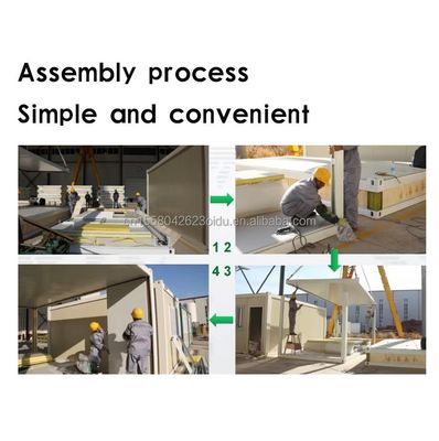 Κατεχόμενο Flat Pack EU Προσαρμοσμένο μοντέρνο πολυτελή 20ft προκατασκευασμένο ξύλινο σπίτι με ατσάλινη δομή κήπος προκατασκευασμένο στο μέσο του αιώνα μοντέρνο στυλ σχεδιασμού