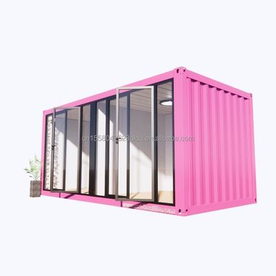 Εξωτερικό Flat Pack Container 20-40 FT Προσαρμόσιμα μικροσκοπικά σπίτια με μοντέρνο σχεδιασμό και σάντουιτς
