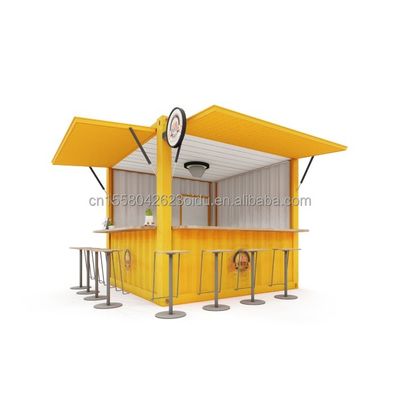 Ζυγισμένο χάλυβα κάμψη 180g 10FT Μίνι Pop-up Shop Container Καφετέρια/μπαρ/εστιατόριο γρήγορου φαγητού/εστιατόριο/κιόσκι/σταθμό