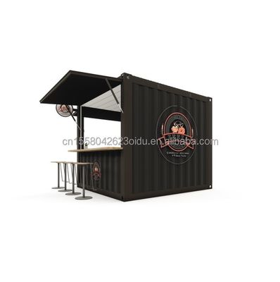 Ζυγισμένο χάλυβα κάμψη 180g 10FT Μίνι Pop-up Shop Container Καφετέρια/μπαρ/εστιατόριο γρήγορου φαγητού/εστιατόριο/κιόσκι/σταθμό