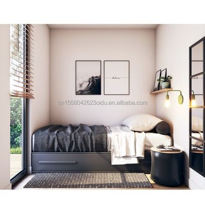 Πρόσφατα δημοφιλές 40ft τροποποιημένο εμπορικό δοχείο με 2 υπνοδωμάτια και παράθυρα από κράμα αλουμινίου