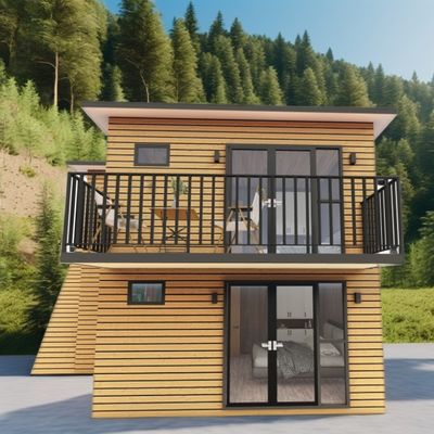 Ζυγισμένο χάλυβα κάμψη 180g κινητό 40ft 20ft Prefab κοντέινερ σπίτι για εξωτερική διαμονή στο κατάστημα ξενοδοχείου Villa