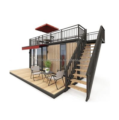 Πλασματάκια από κράμα αλουμινίου 20ft/40ft Μικρό ξύλινο κτίριο ενός ορόφου για ξενοδοχεία, διαμερίσματα, βίλες ή καμπίνες