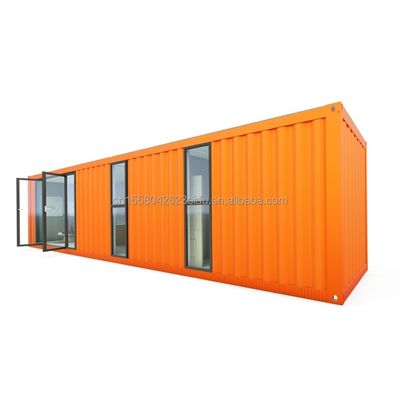 Ξενοδοχείο 40ft Prefab Μονουλικός αναδιπλούμενος δοχείο γρήγορη κατασκευή Μικρό σπίτι με γαλβανισμένα τετραγωνικά σωλήνες χάλυβα Κύρια δομή
